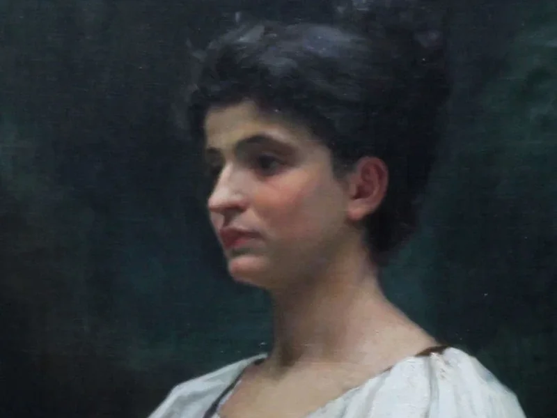 1867-Otto Eichrodt - Ritratto di donna bretone
